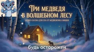 Три медведя. в волшебном лесу Аудио-сказка для сна от медвежонка Мишки. сказка на ночь