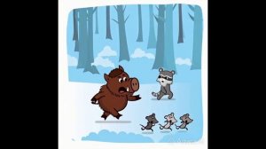 Лисички - снежный монстр