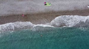 Сын показывает красоты Анталии Кемер Бельдиби с дрона