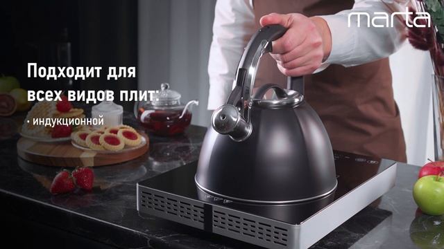Металлический чайник MARTA MT-KT3101B
