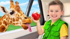 Майк и Саша отправляются на сафари с дядей — дети учатся быть добрыми и помогать другим