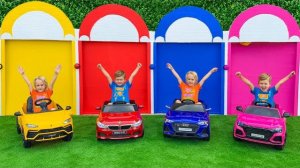 Приключение Криса и гаража для детей!