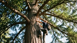 Охота и Рыбалка в Тайге 2026 Лезет на Кедр за Кедровой шишкой в 75 лет 2 Кедр Евгений Федорович