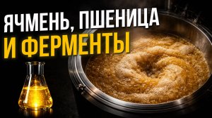 Зерновой затор из Ячменя и Пшеница. Осахаривание Ферментами