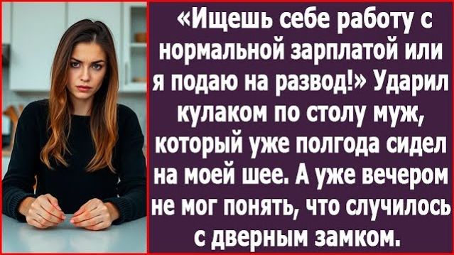 Или ищешь работу с нормальной зарплатой или я развожусь! | ИСТОРИЯ ИЗ ЖИЗНИ |АУДИО РАССКАЗ|СЛУШАТЬ смотреть онлайн