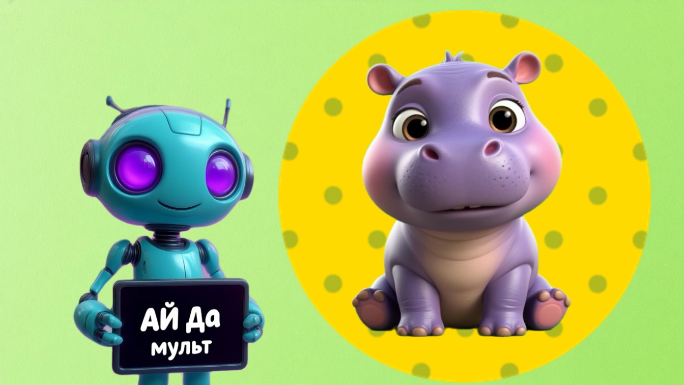 АЙ да мульт - Бегемотик. Песенка про бегемотика для малышей