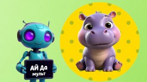 АЙ да мульт - Бегемотик. Песенка про бегемотика для малышей