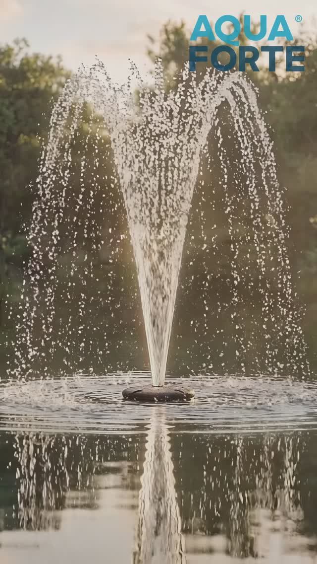 Плавающий фонтан в комплекте с 3-мя насадками, 560Вт/220В, кабель 30 м (Aquaforte)