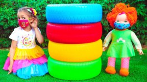 Маска для лица| Детские стишки и Песенки для детей | Майя и Маша+Детские сборники