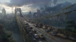 B R I D G E F A L L ｜ The Last Traffic Jam [Post-Apocalyptic Storm Ambience]