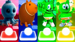 Coffin Dance БРЕЙНРОТ и Гумибер (Гамми Медведь) 💎 Итальянские Мемы | Tiles Hop №370