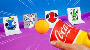 Радужные Друзья игра Стрелок своими руками Как сделать забавную поделку из бумаги