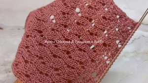 ПРОСТО И СТИЛЬНО! ВЕРТИКАЛЬНЫЕ АЖУРНЫЕ ВОЛНИСТЫЕ ДОРОЖКИ СПИЦАМИ