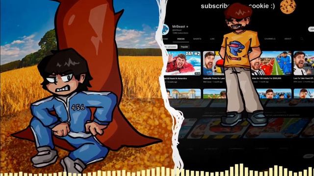 Beast Toll But I Drew It (Squid Game Vs. MrBeast Rap Battle)