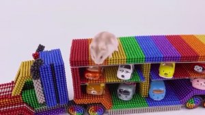 Мультики для детей . Яркий мультик про магнитные шарики . Собираем грузовик из шариков