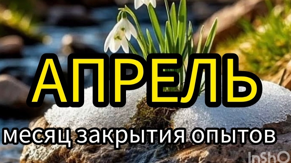 АПРЕЛЬ МЕСЯЦ ЗАКРЫТИЯ ОПЫТОВ