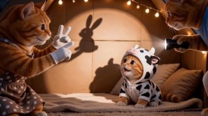 Рыжий котёнок заплакал от грома... Идея папы и мамы всё изменила