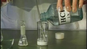 Химия 9 класс. Практическая работа №7. Опыт 1 "Взаимодействие оксида магния с соляной кислотой"