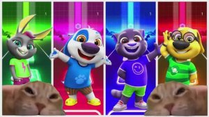 ГОВОРЯЩИЙ ТОМ И ДРУЗЬЯ: Бен против Хэнка, Бекки и Тома 🐾 ВЕСЕЛЫЙ МУЛЬТИК БАТТЛ