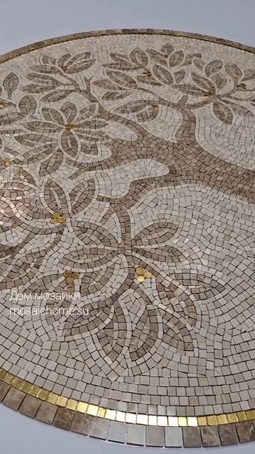 Дерево из мраморной мозаики