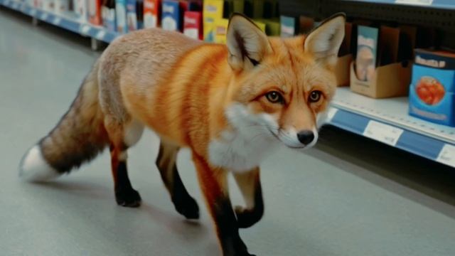 в магазине вместе с лисой Викси! идём в магазин с лисой!!