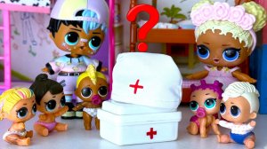 А ГДЕ ДОКТОР?😮 Куклы ЛОЛ сюрприз ПУПСИКИ в детском садике смешные мультики с игрушками Даринелка