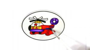 Закрашиваем витраж Вертолёт Paint the stained-glass window Helicopter [get.gt]
