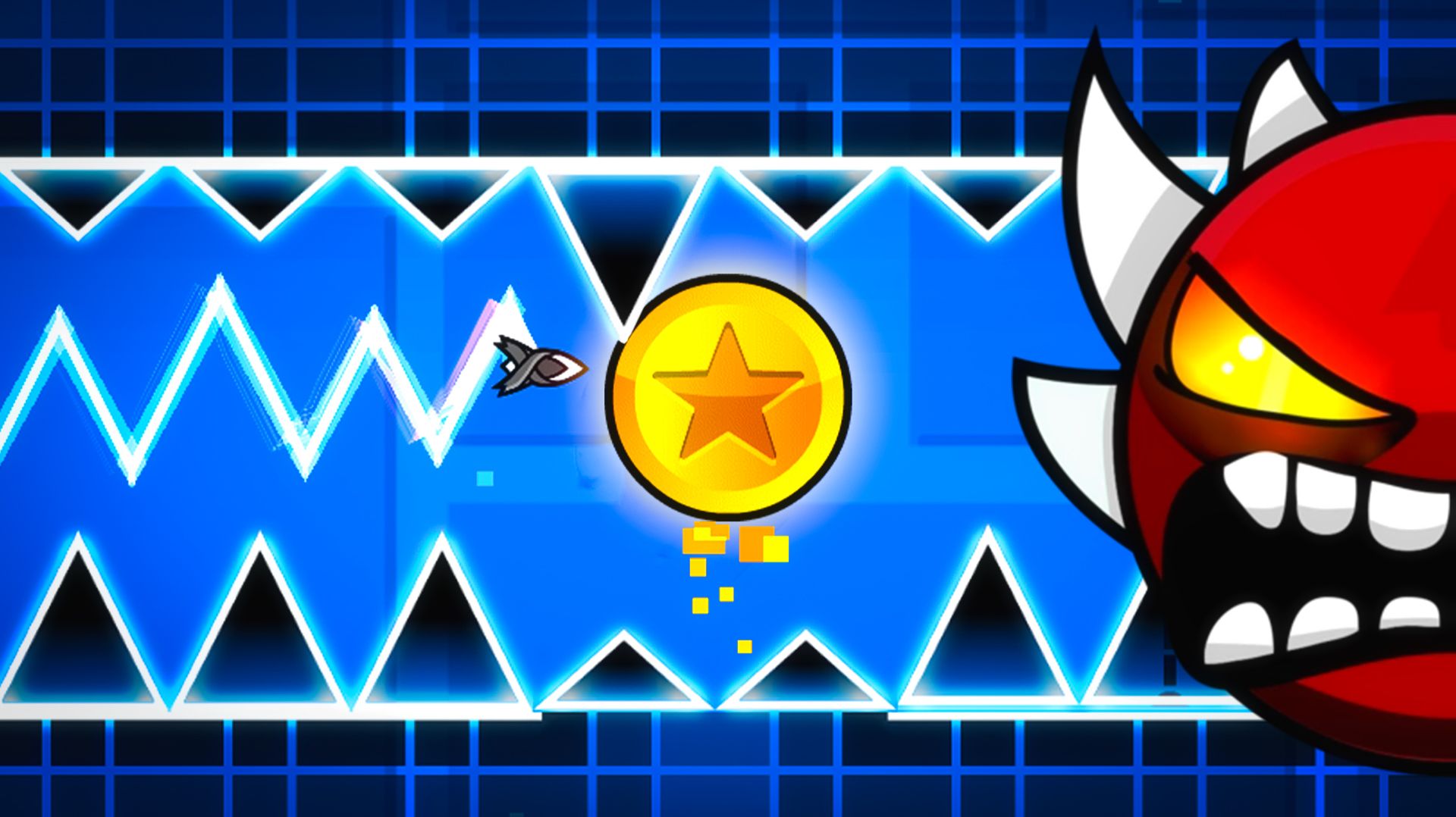 Я Усложнил МОНЕТЫ в Официальных Уровнях в Geometry Dash 2.2