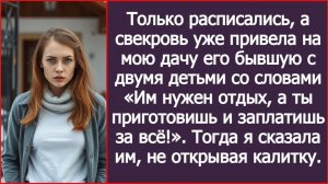 Свекровь приехала на мою дачу с его бывшей и детьми | ИСТОРИЯ ИЗ ЖИЗНИ|АУДИО РАССКАЗ|СЛУШАТЬ ИСТОРИЮ