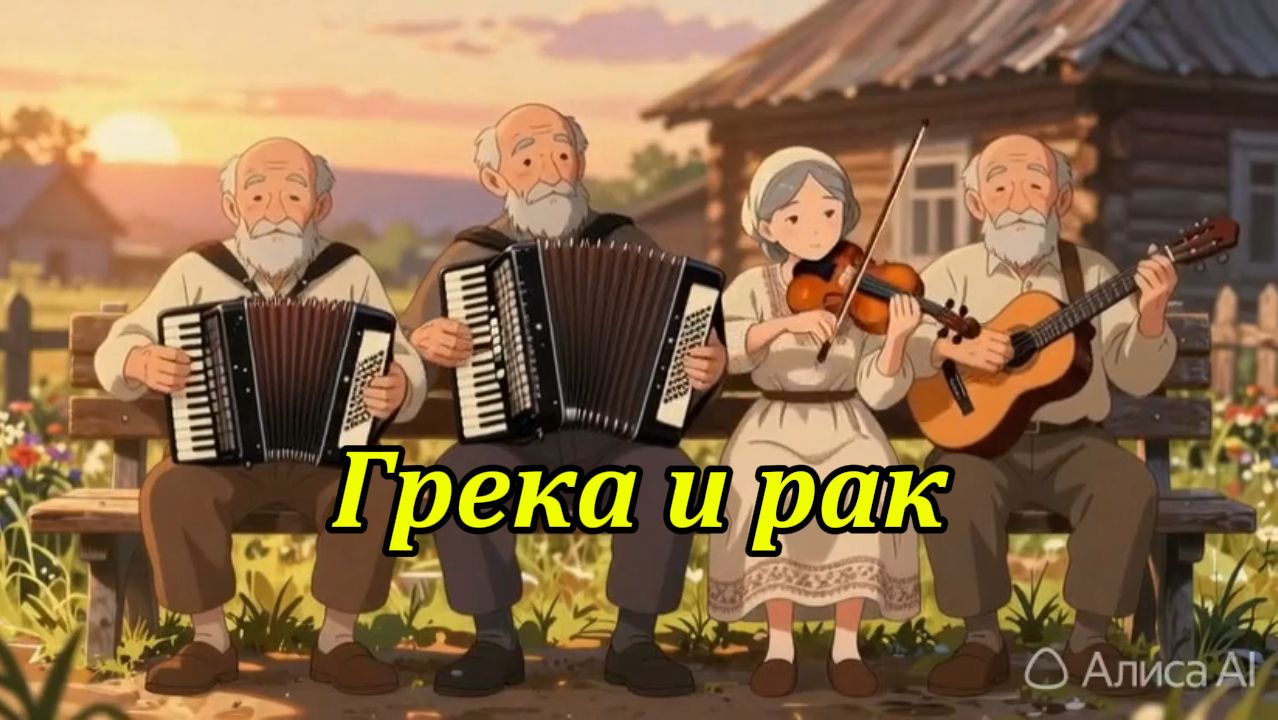 Грека и Рак. Музыкальный клип с субтитрами.