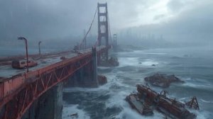 B R I D G E F A L L ｜ Post-Apocalyptic Storm Ambience ｜ Dark Cinematic Drone with 3Hz Binaural Beats