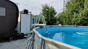 КАРКАСНЫЙ БАССЕЙН ПЛЮС БАНЯ БОЧКА ИДЕАЛЬНЫЙ ОТДЫХ