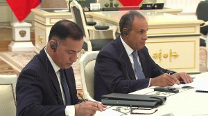 Владимир Путин сегодня принял в Кремле главу МИД Египта Бадра Абдельати.