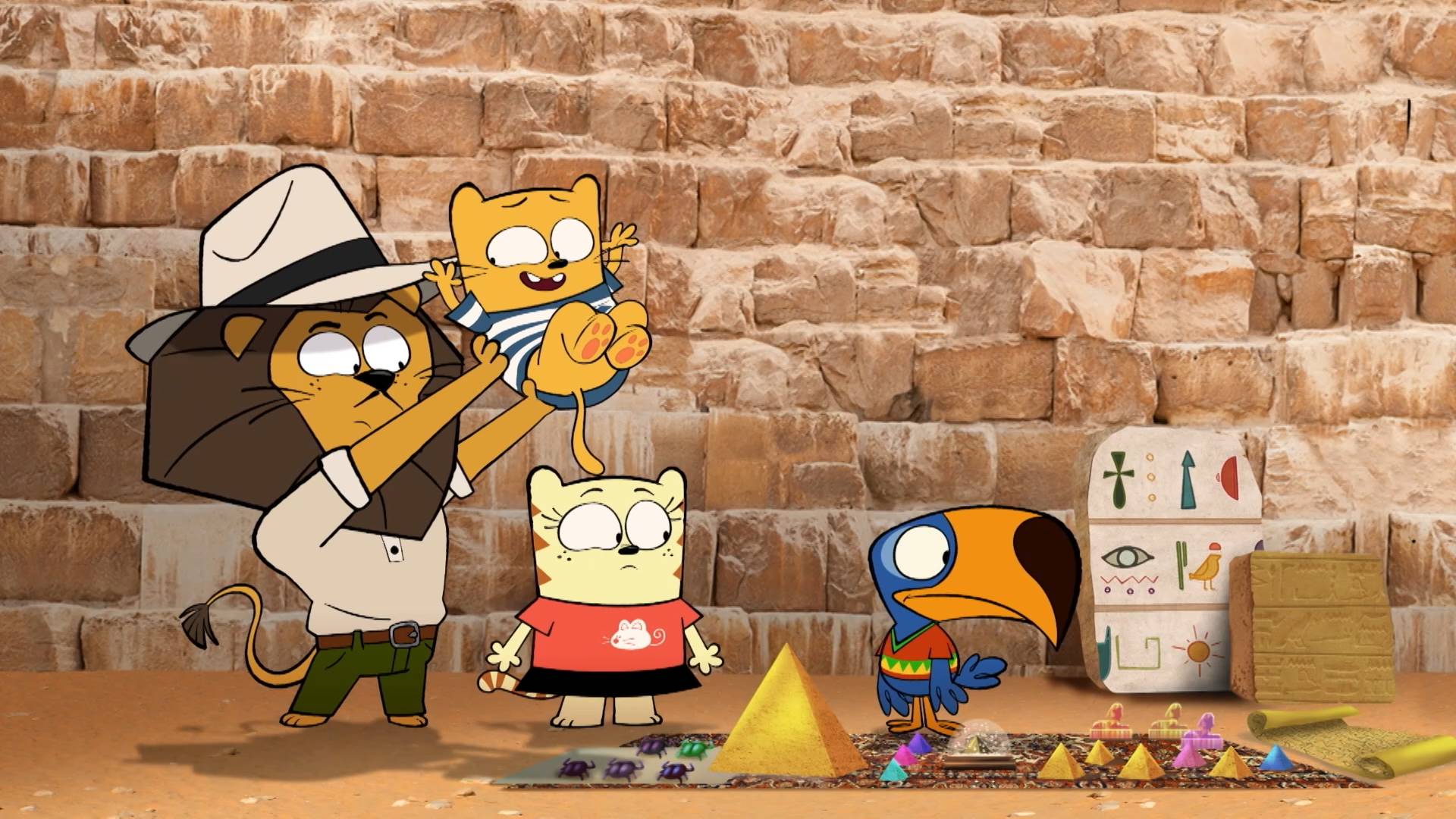 Олли и Мун,  56 серия. Историческая тайна в Египте