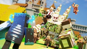 БОЙ СТРАЖА И МУТАНТА ЖЕЛЕЗНОГО ГОЛЕМА - МАЙНКРАФТ МУЛЬТИКИ