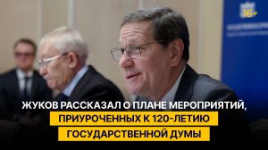 Жуков рассказал о плане мероприятий, приуроченных к 120-летию Государственной Думы