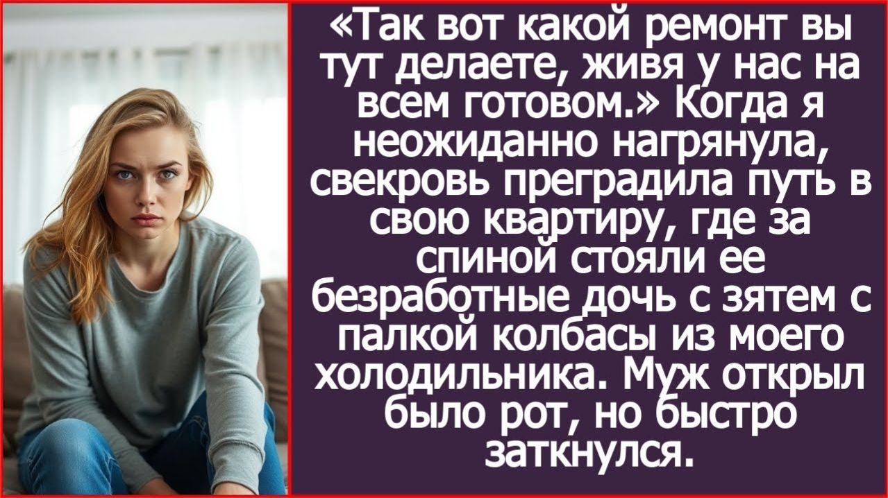 Так вот какой ремонт вы тут делаете, живя у нас на всем готовом! | ИСТОРИЯ ИЗ ЖИЗНИ | АУДИО РАССКАЗ