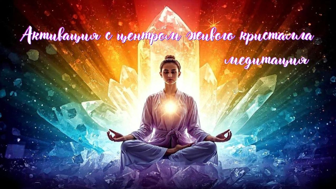 Активация с центром живого кристалла. Медитация #активация, #практика, #медитация #живойкристалл