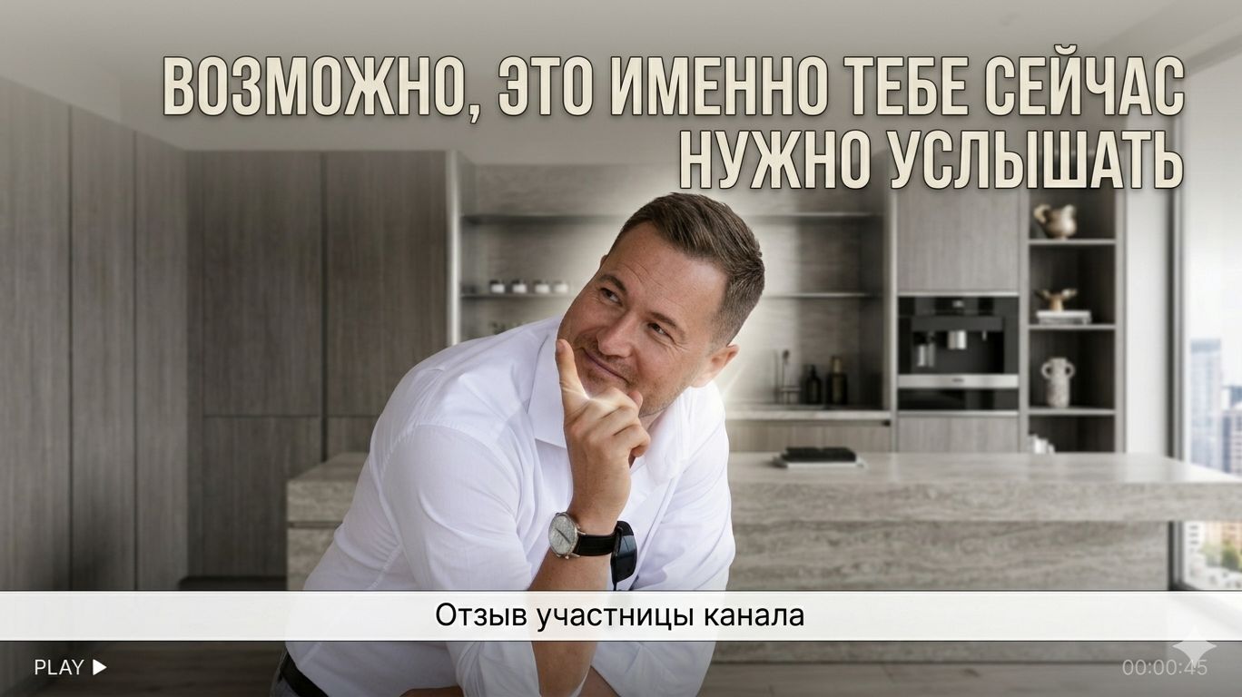 Возможно, это именно тебе сейчас нужно услышать! Отзыв участницы канала