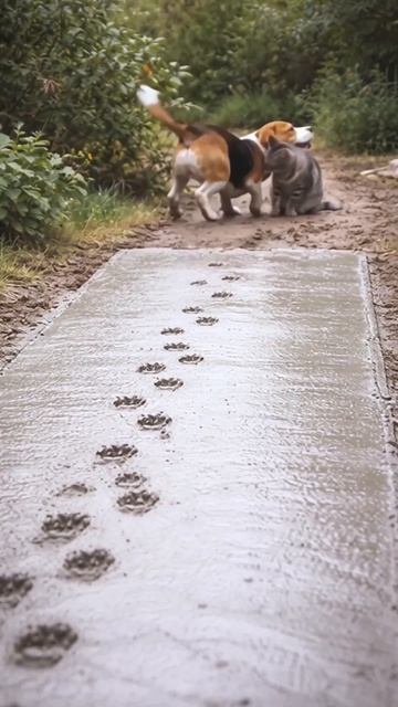 Кот наводит порядок 🐱🐶