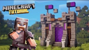 Minecraft | Как построить средневековый портал в Нижний мир | Руководство