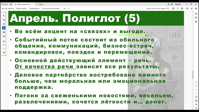 Прогноз на апрель 2026