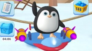 Sled Surfers. Пингвин на ледянке