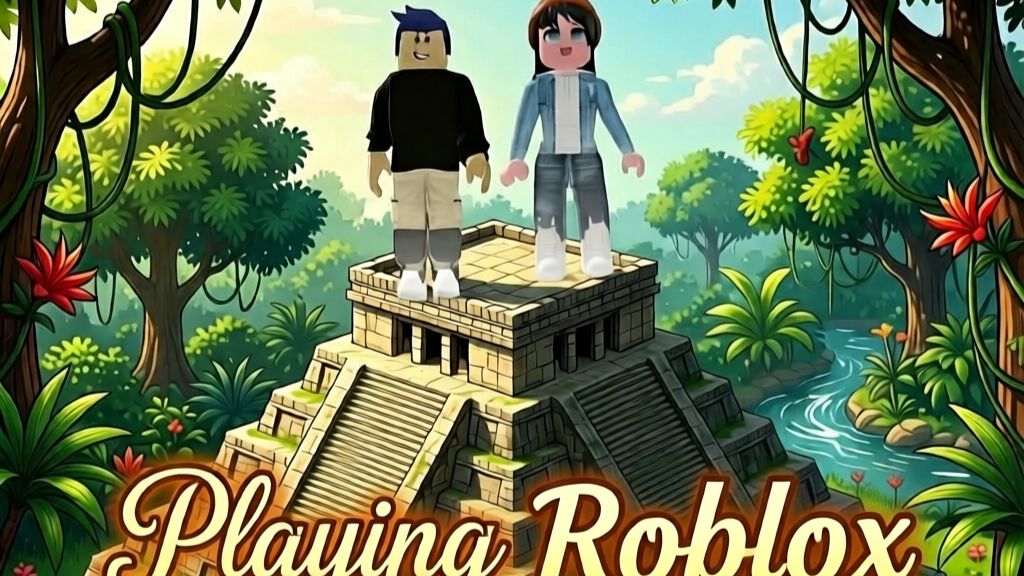 Roblox с Полиной #32 Чистим снег