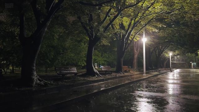 Белый шум дождя. Глубокое расслабление и спокойный сон 🌧️