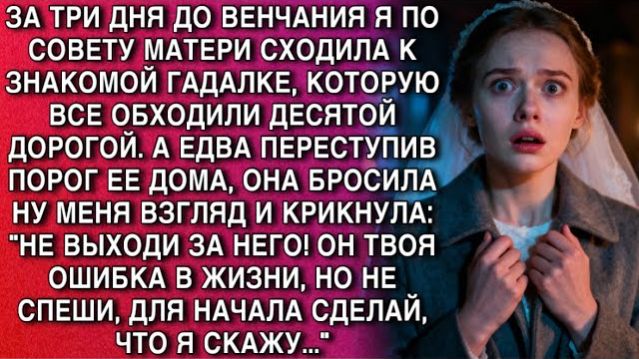 ЗА 3 ДНЯ ДО ВЕНЧАНИЯ ГАДАЛКА КРИКНУЛА: «НЕ ВЫХОДИ ЗА НЕГО!» —Я ЗАСТЫЛА