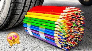 Мультики для детей. Машина давит хрустящие и яркие предметы😵💫 Смотреть залипалки для малышей.