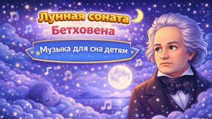 Лунная соната Бетховена 🌙 Музыка для сна детям