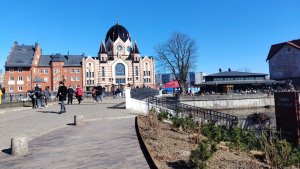 1 апреля, г. Калининград. Прогулка. Рыбная деревня. Смотровая башня. Кафедральный собор.