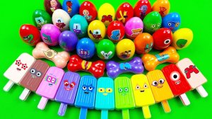 Мультики для детей. 🌈 Перемешиваем яркий слайм из коробочек. Смотреть онлайн залипалки для малышей.